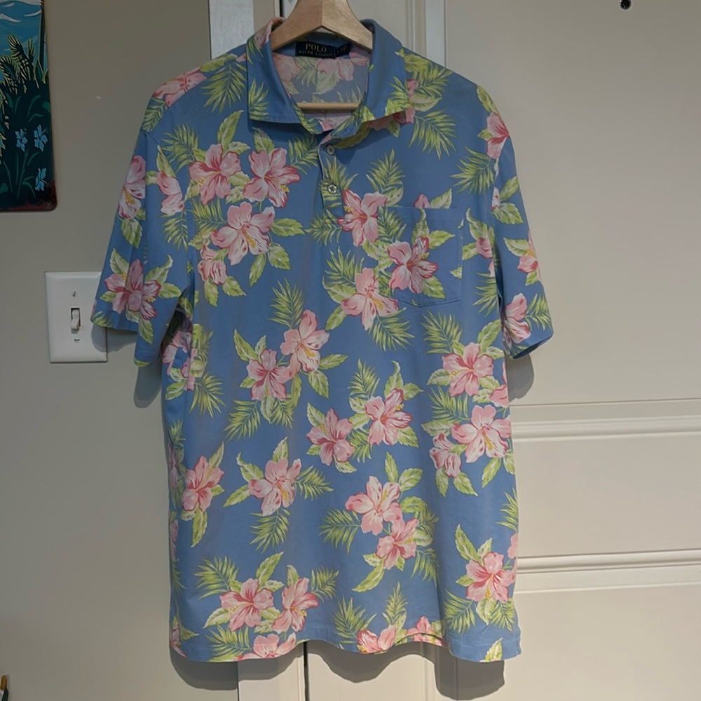 Ralph Lauren Men’s Hawaiian T-Shirt Polo